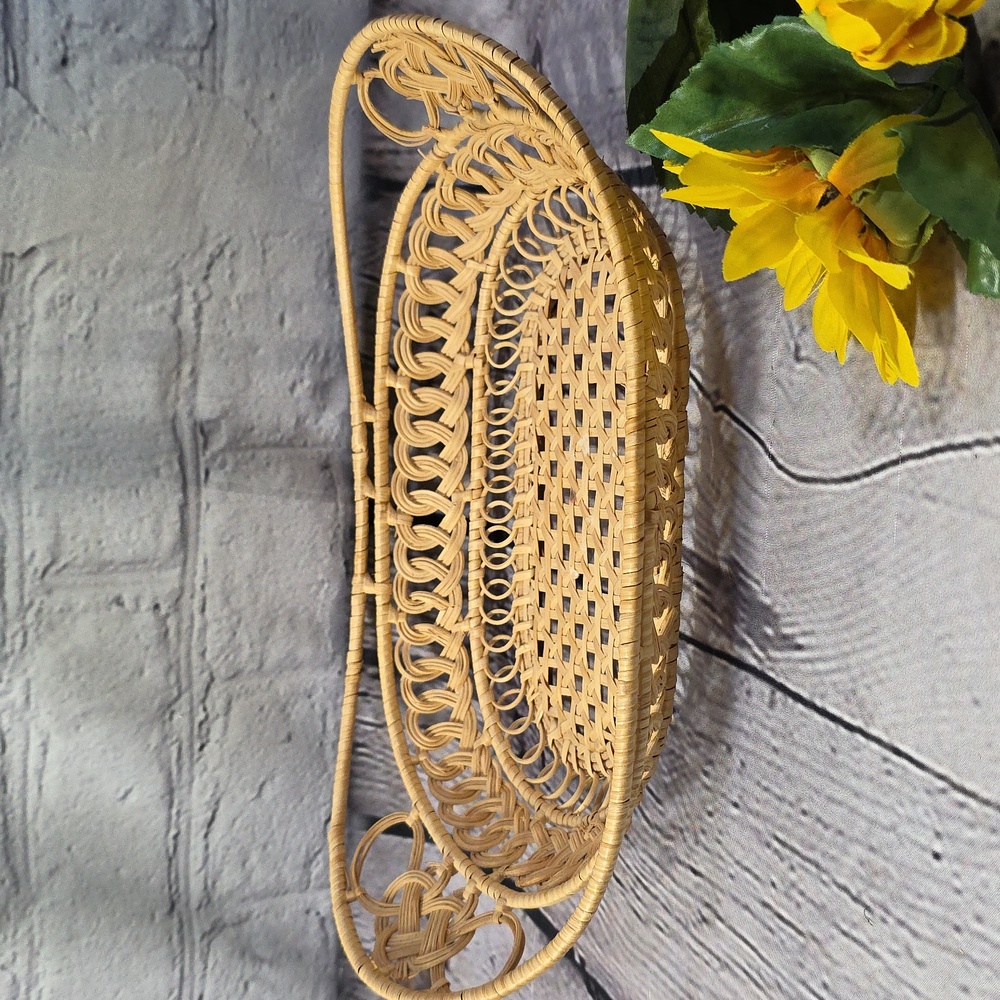 Artisan Handcrafted Woven Sweetgrass Basket - Natural Brown, Oblong